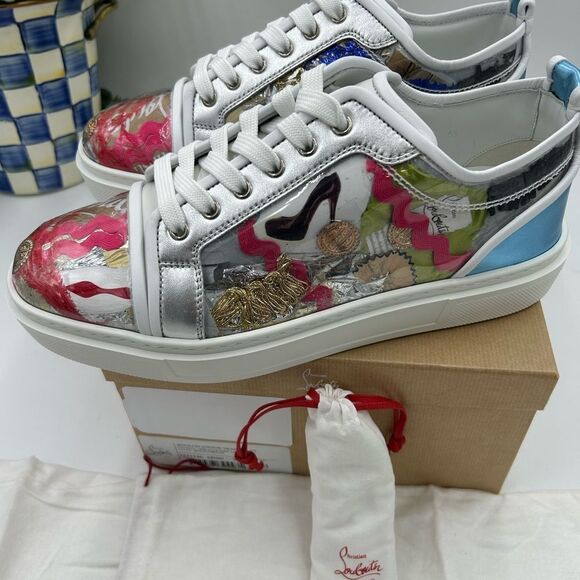Men's Christian Louboutin adolon trash, limited edition sneaker size 44 - Picture 5 of 10